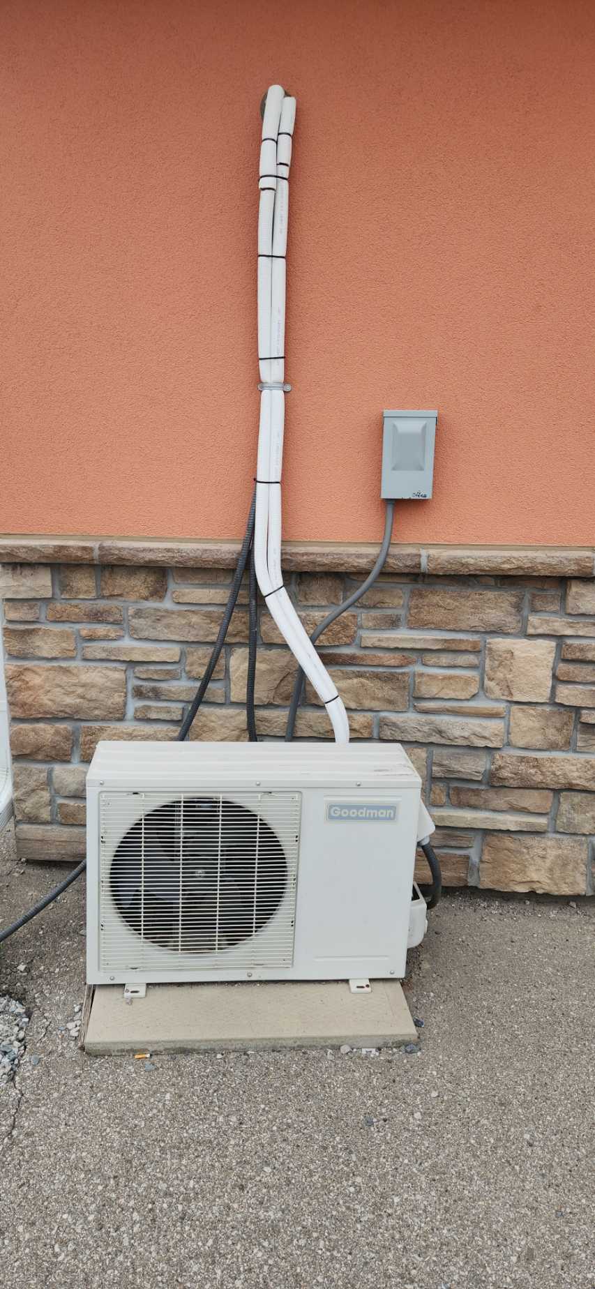 residential AC ductless split unit, HVAC